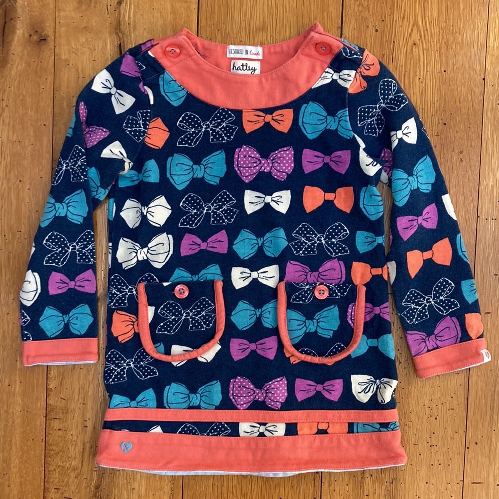 Hatley bow dress w pockets
